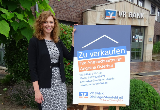 Bekannte Räumlichkeiten, neues Gesicht: Angelina Osterhus ist das neue Gesicht der Immobilienvermittlung