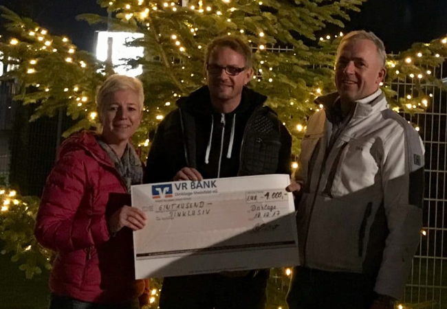 Statt Weihnachtspräsente: Malerbetrieb Blömer spendet 1000 Euro an 