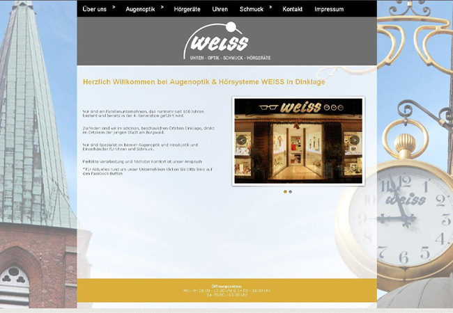 Weiss-Homepage bekommt Facelift