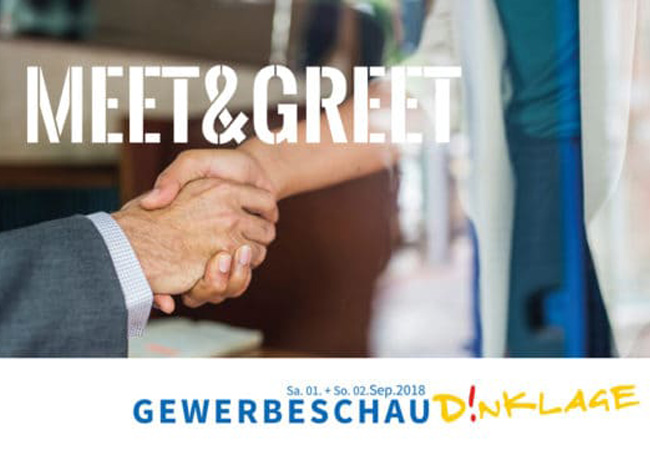 Meet&Greet - Ein paar Karten für den Event-Abend der Gewerbeschau noch erhältlich