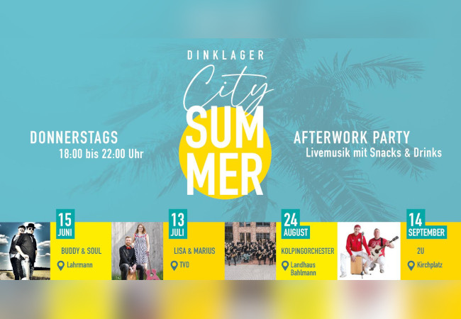 Save the Date – Dinklager City Summer