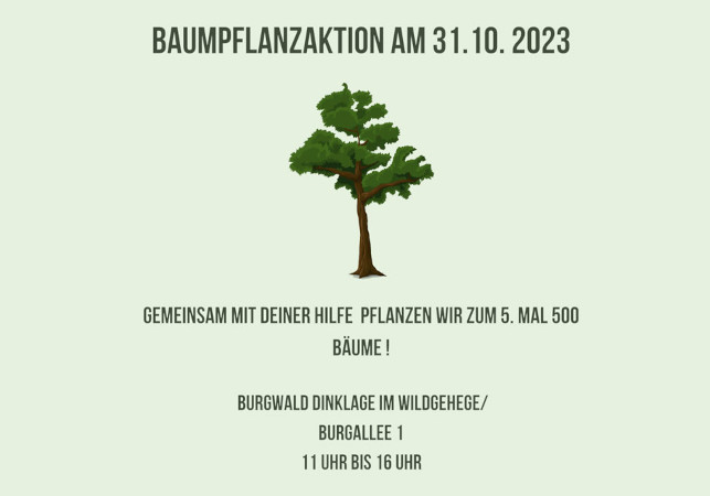 500 Bäume für den Dinklager Burgwald