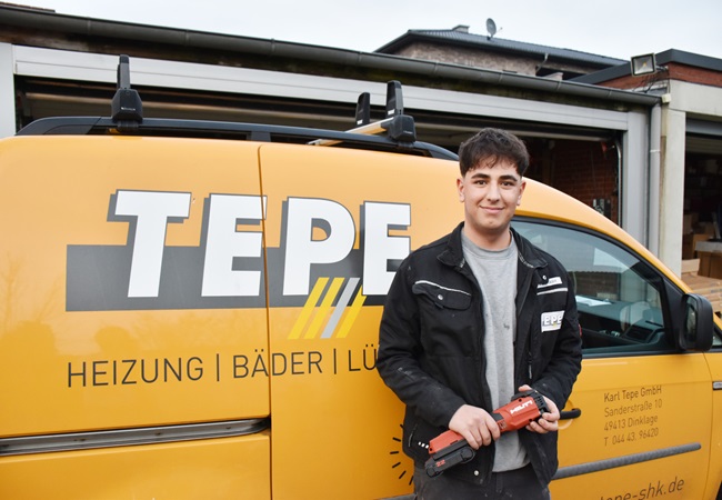 Ali Hakrash entwickelt sich prima bei der Karl Tepe GmbH - und möchte mit seiner Familie in Dinklage bleiben