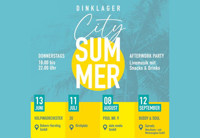 Save the Date - City Summer 2024 in Dinklage