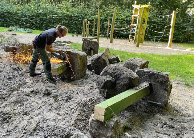 Umgestaltung des Burgwald-Spielplatzes hat begonnen
